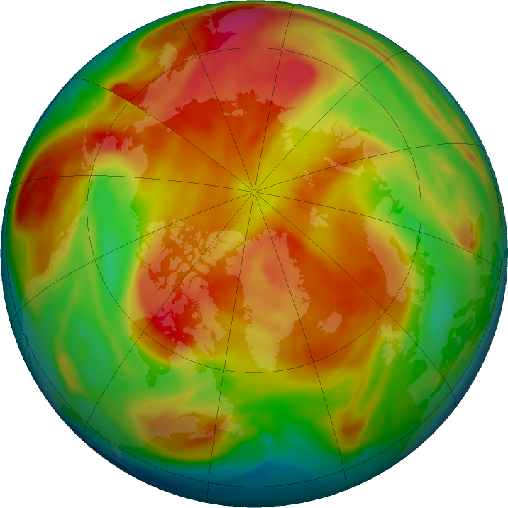 Arctic ozone map for 23 March 2019